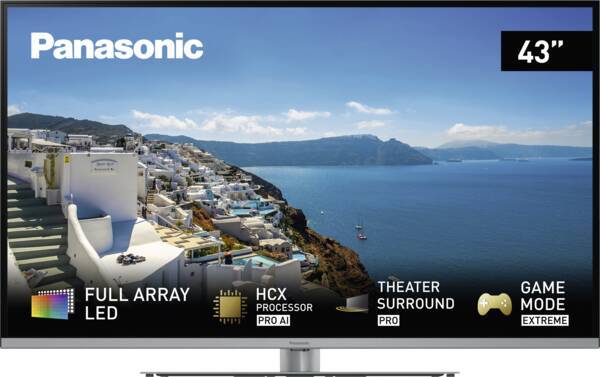 Panasonic SDS Premium LED-Fernseher TX-43MXF967 Metal Silver Hairline