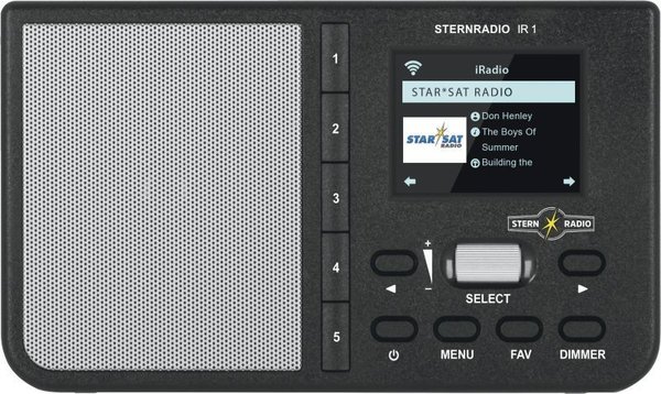 Technisat Audio/Zubehör/Multimedia Design-Radio Sternradio IR1 Schwarz