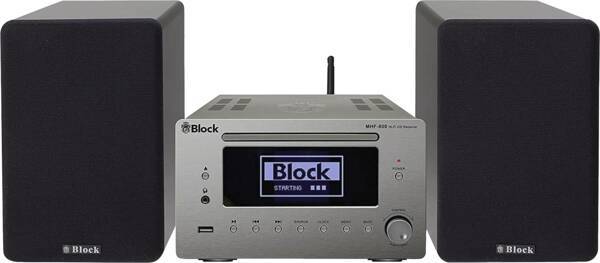 Block Micro-Stereo-System MHF-900 Diamant-Silber