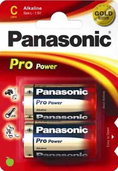 Panasonic Batterien Baby-Batterie LR14PPG/2BP Pro Power 2er Blister