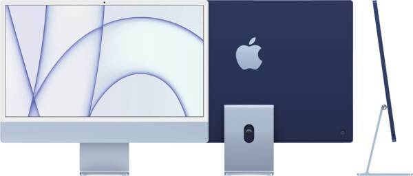 Apple All-in-One PC iMac 24" CTO M1 Chip 8C CPU/7C GPU, 8GB/512GB SSD Blau