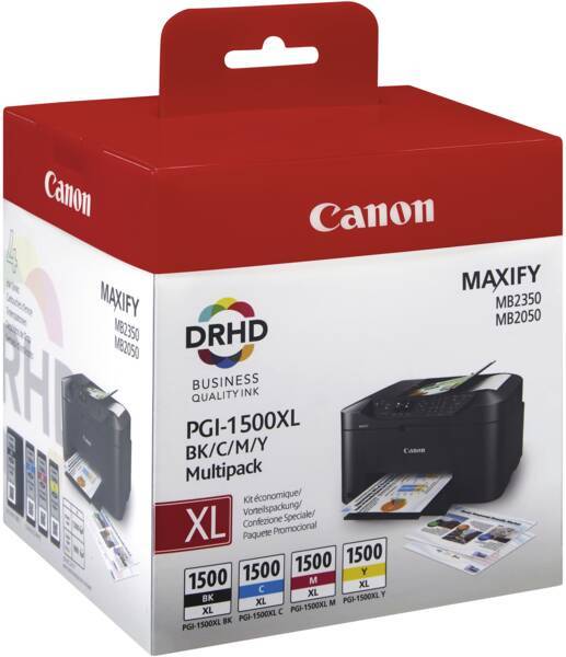 Canon Drucker und Zubehör Tintenpatrone PGI-1500XL BK/C/M/Y MULTI